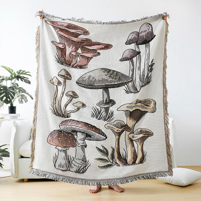 Magic Mushroom Throw Blanket - The Shroomdom